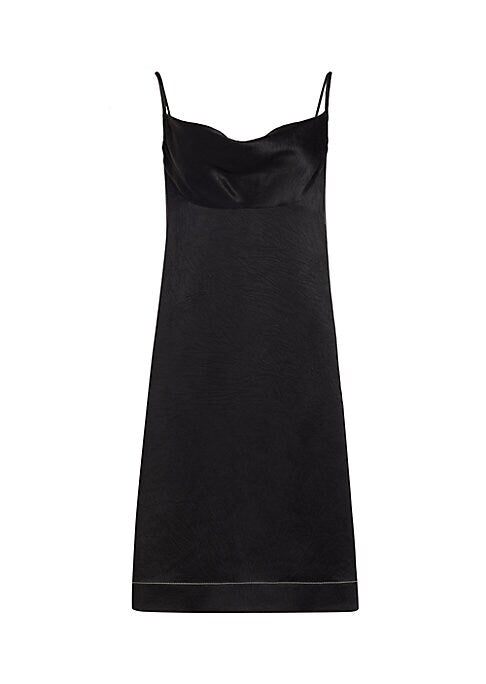 Satin Cowl Midi Elegance