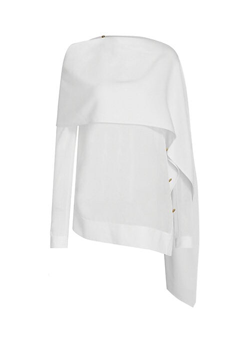 Sculptural Chiffon Top