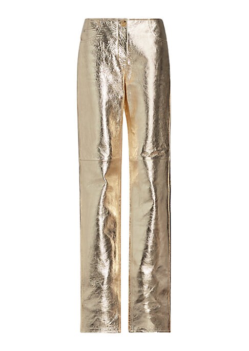 Shimmering Leather Trousers