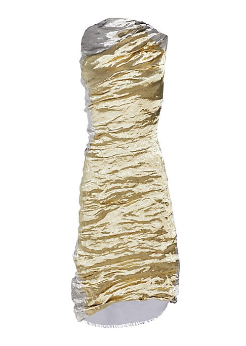 Metallic Asymmetrical Dress