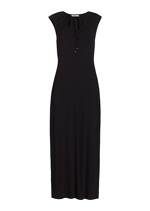 Scoopneck Cutout Maxi Dress