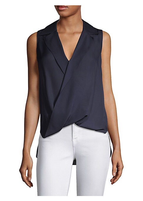 Silk Draped Elegance Top