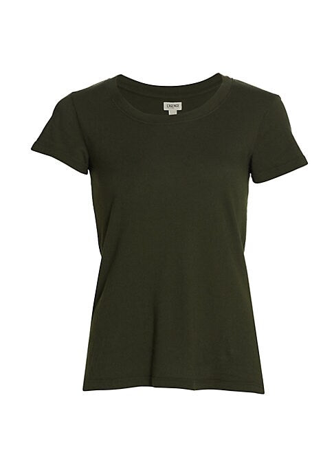 Cropped Roll Hem Tee