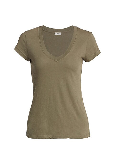 Slim Fitted V-Neck Tee