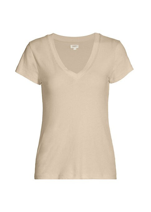 Chic V-Neck Cotton Top