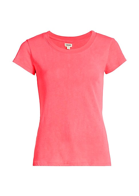 Rolled Hem Crop Tee
