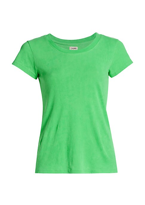 Rolled Hem Crop Tee