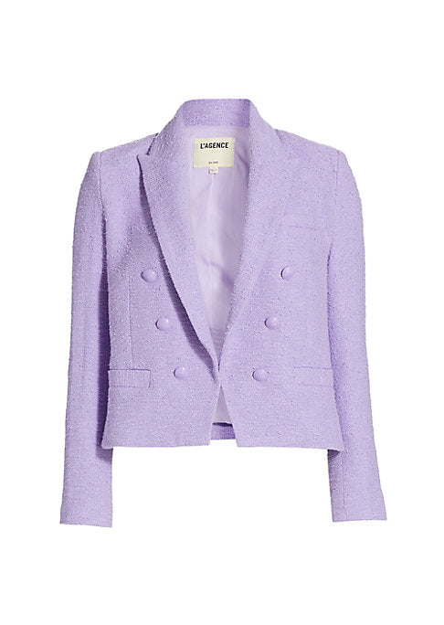 Chic Cropped Cotton Blazer