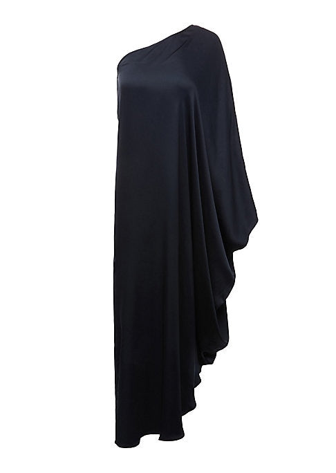 Satin One-Shoulder Dress