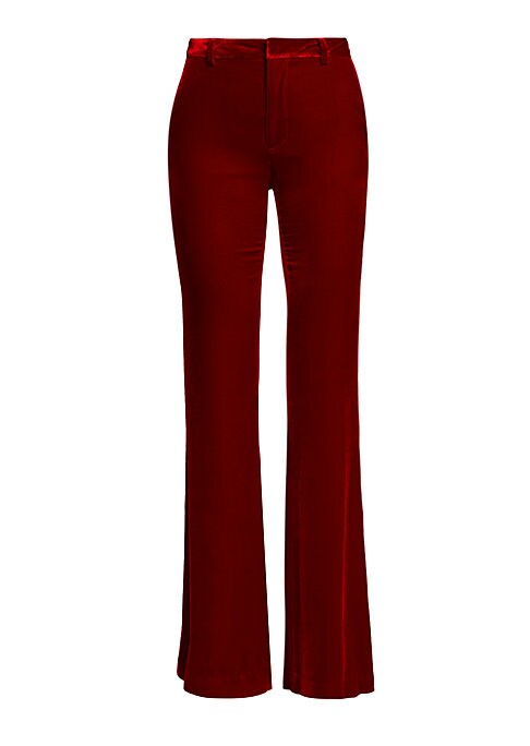 Velvet Flare Trousers