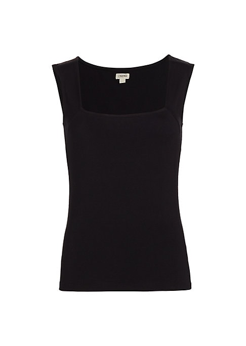 Chic Squareneck Jersey Top