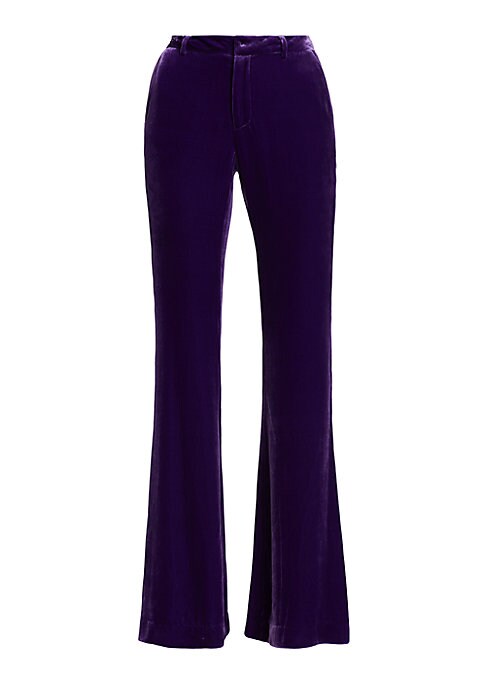 Velvet Flare Trousers