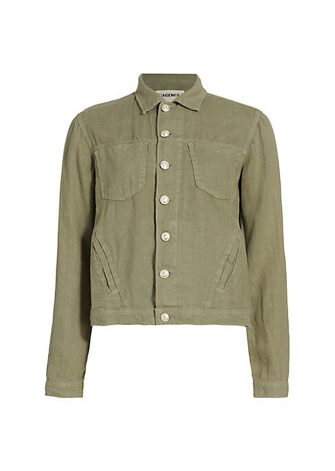 Luxe Utility Linen Jacket