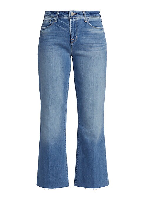 Flared Raw Hem Jeans
