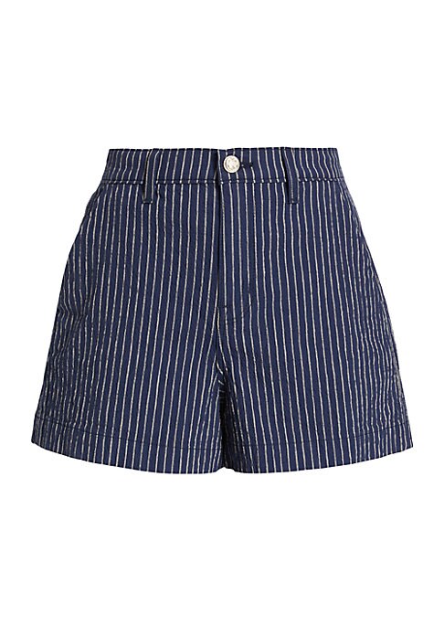 Chic Pinstripe Tailored Shorts