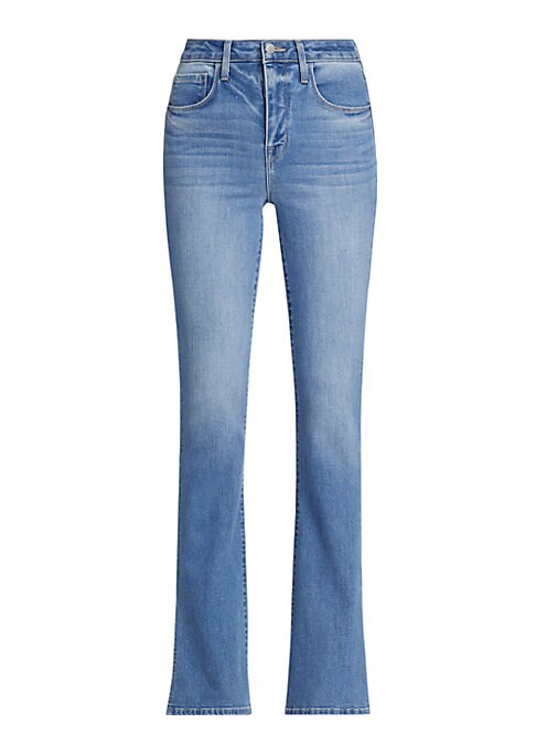 Chic Slit Boot-Cut Jeans