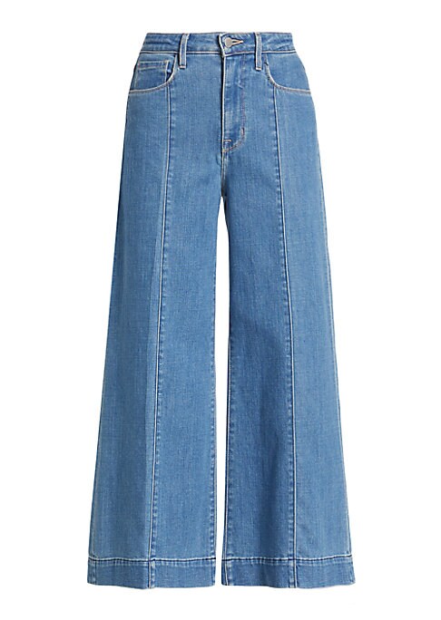 Chic Cropped Wide-Leg Jeans