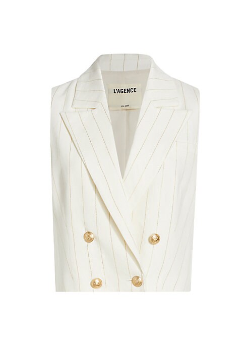 Glistening Pinstripe Vest