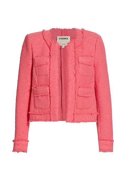 Fringe Tweed Blazer