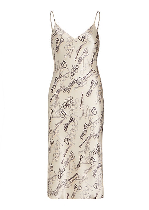 Lustrous Chain Midi Dress