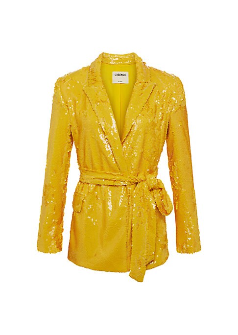 Sparkle Wrap Blazer