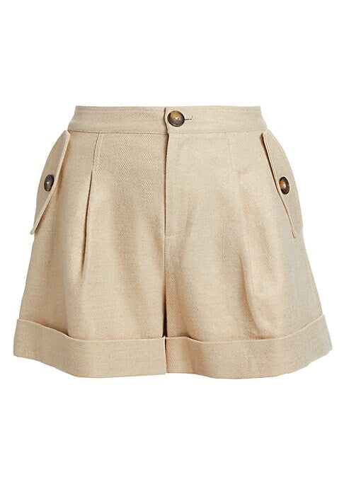 Chic Pleated Cargo Shorts