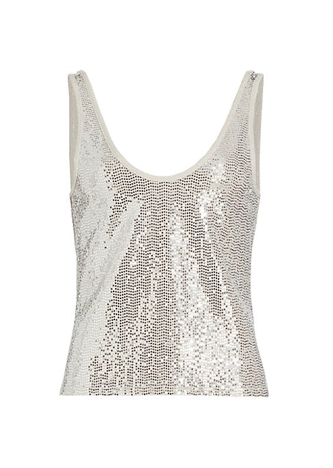 Scoopneck Shimmer Tank