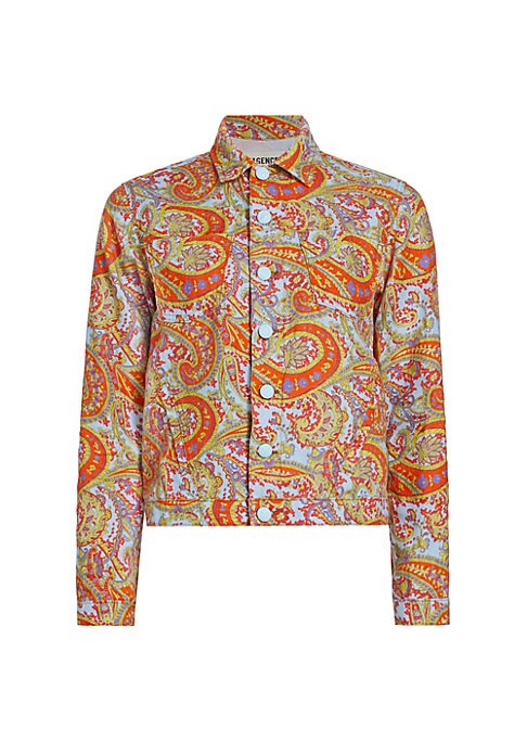 Paisley Print Linen Jacket