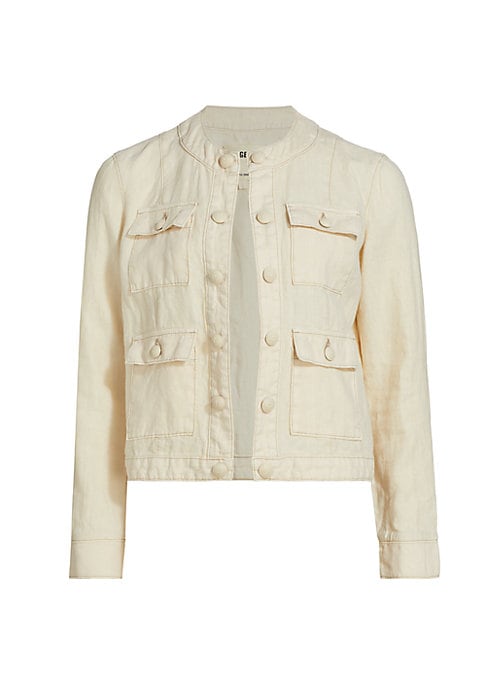Textured Linen Blazer