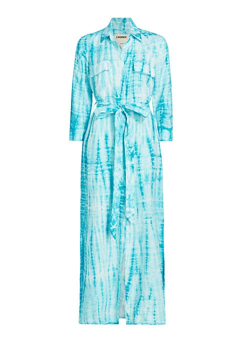 Chic Belted Linen Dress