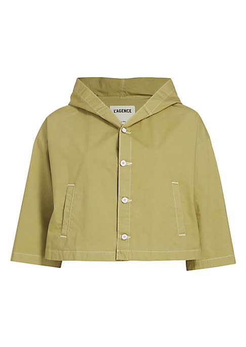 Cropped Swing Hood Jacket