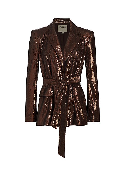 Glamorous Wrap Sequin Blazer