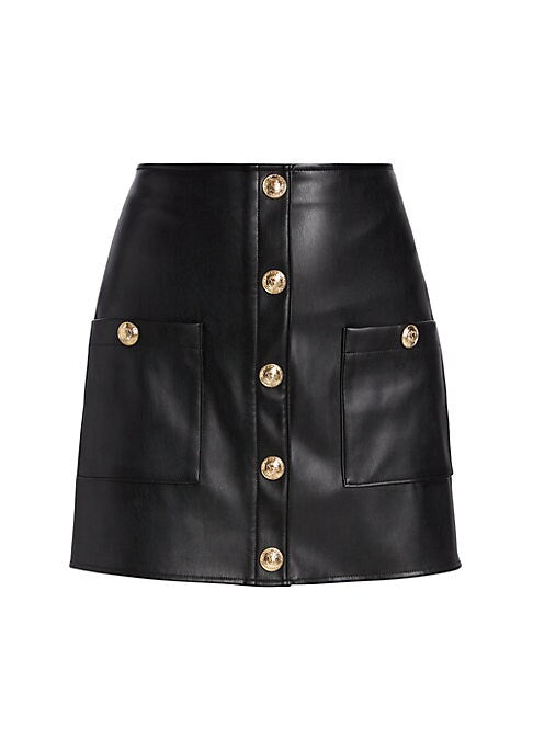 Chic Faux Leather Skirt