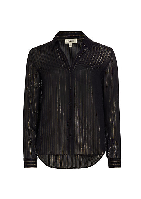 Metallic Striped Shirt