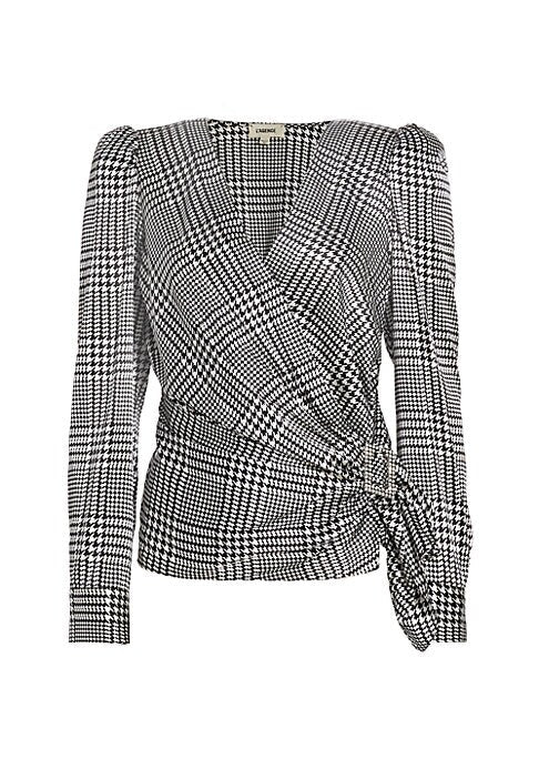 Chic Wrap Silk Blouse