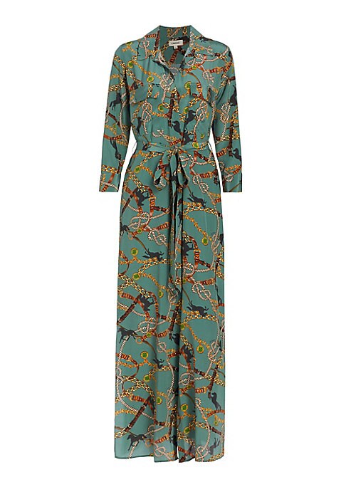 Status Print Silk Dress