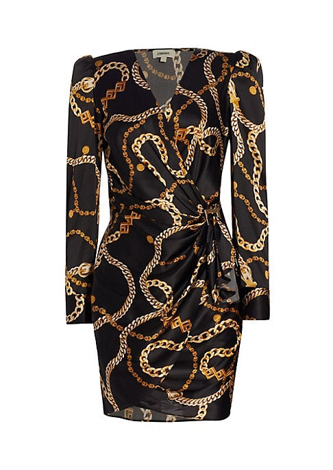 Vibrant Wrap Sheath Dress