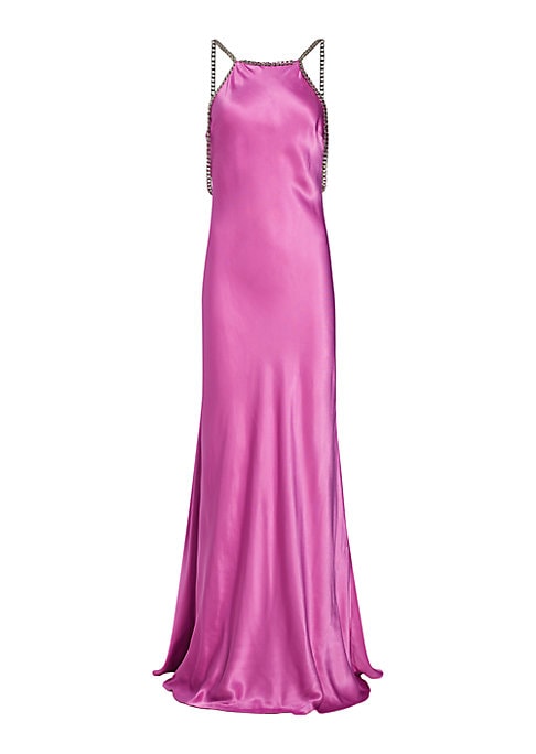 Elegant Satin Evening Gown