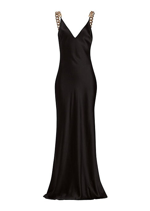 Chic Silk Chain Gown