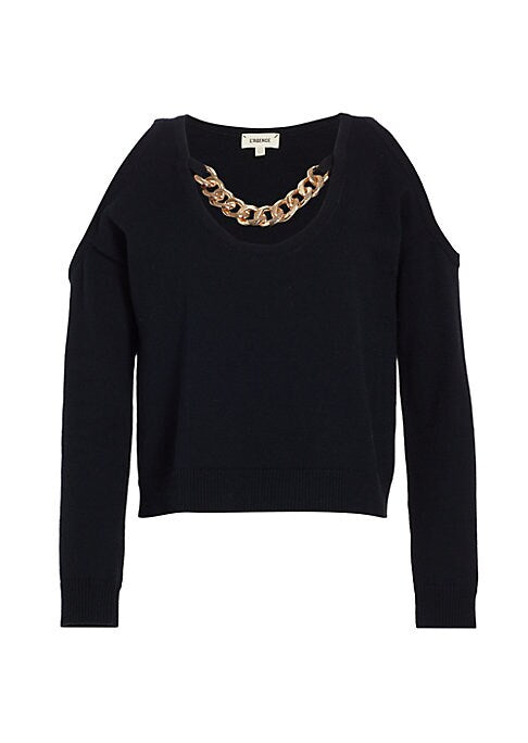 Chic Chain-Embellished Sweater
