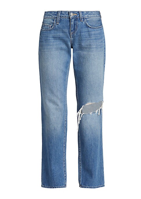 Distressed Low-Rise Denim