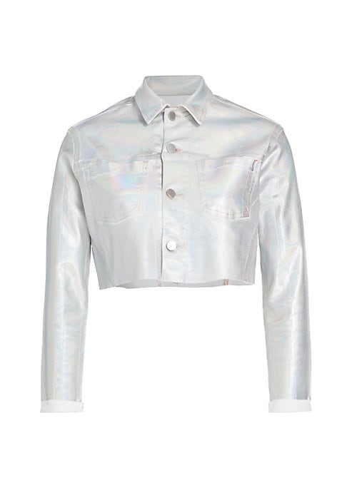 Iridescent Cropped Jacket