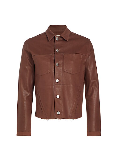 Sleek Leather-Like Jacket