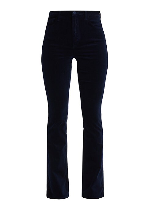 Velvet Boot-Cut Luxe Pants