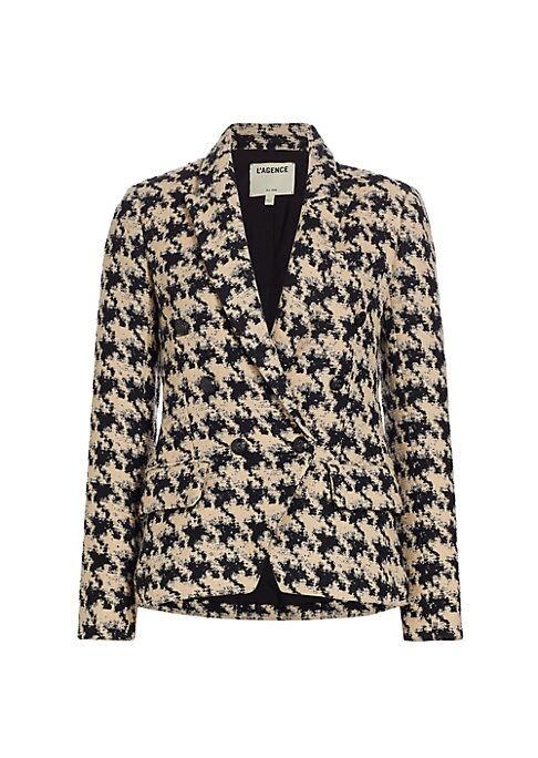 Chic Houndstooth Blazer