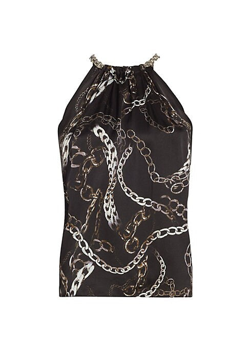 Silk Scarf Halter Top