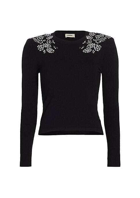 Crystal Shoulder Sweater