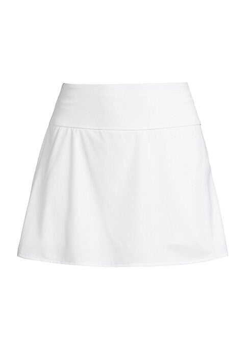 Pleated Back Swing Skirt