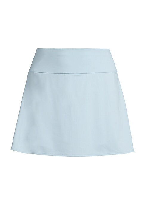 Pleated Swing Miniskirt