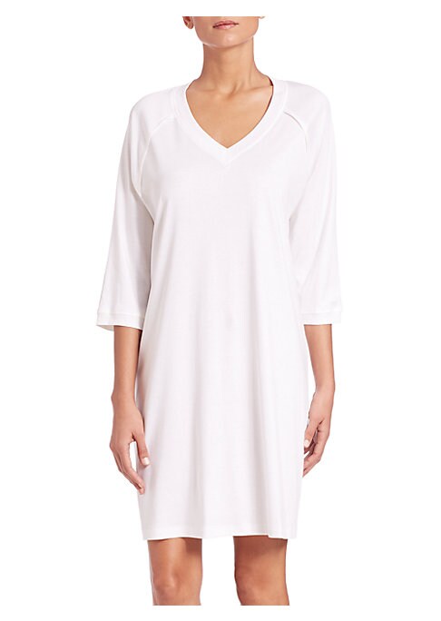 Elegant Cotton Sleeve Gown